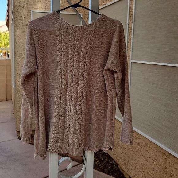 5/$15 Sonoma beige soft women's large sweater - Picture 1 of 8